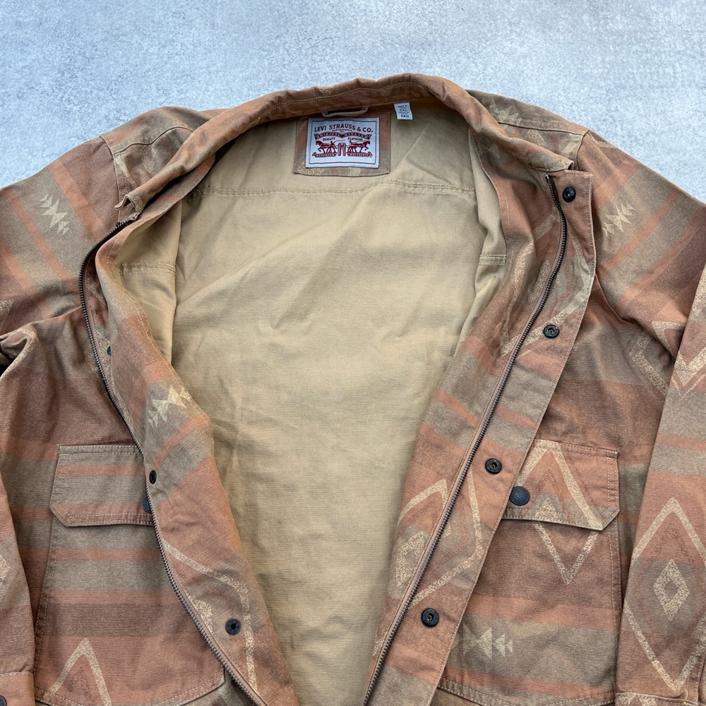 Levi's Aztec Style Pattern Pendleton Inspired Tan… - image 7